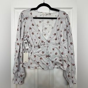 Aritzia Wilfred spellbound blouse